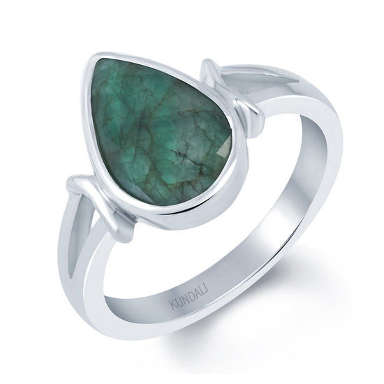 Affinity Emerald (Panna) silver ring 1