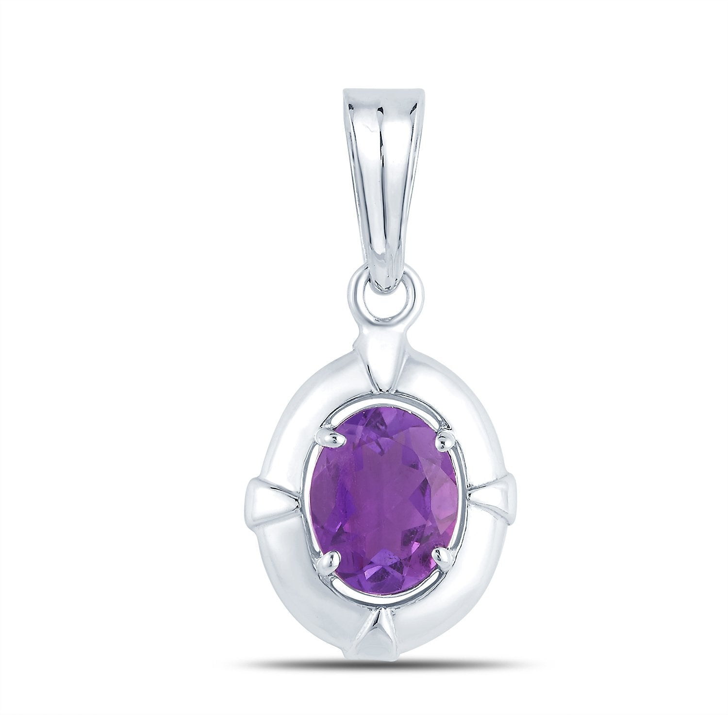 Passion Amethyst (Jamuniya) silver pendant 1
