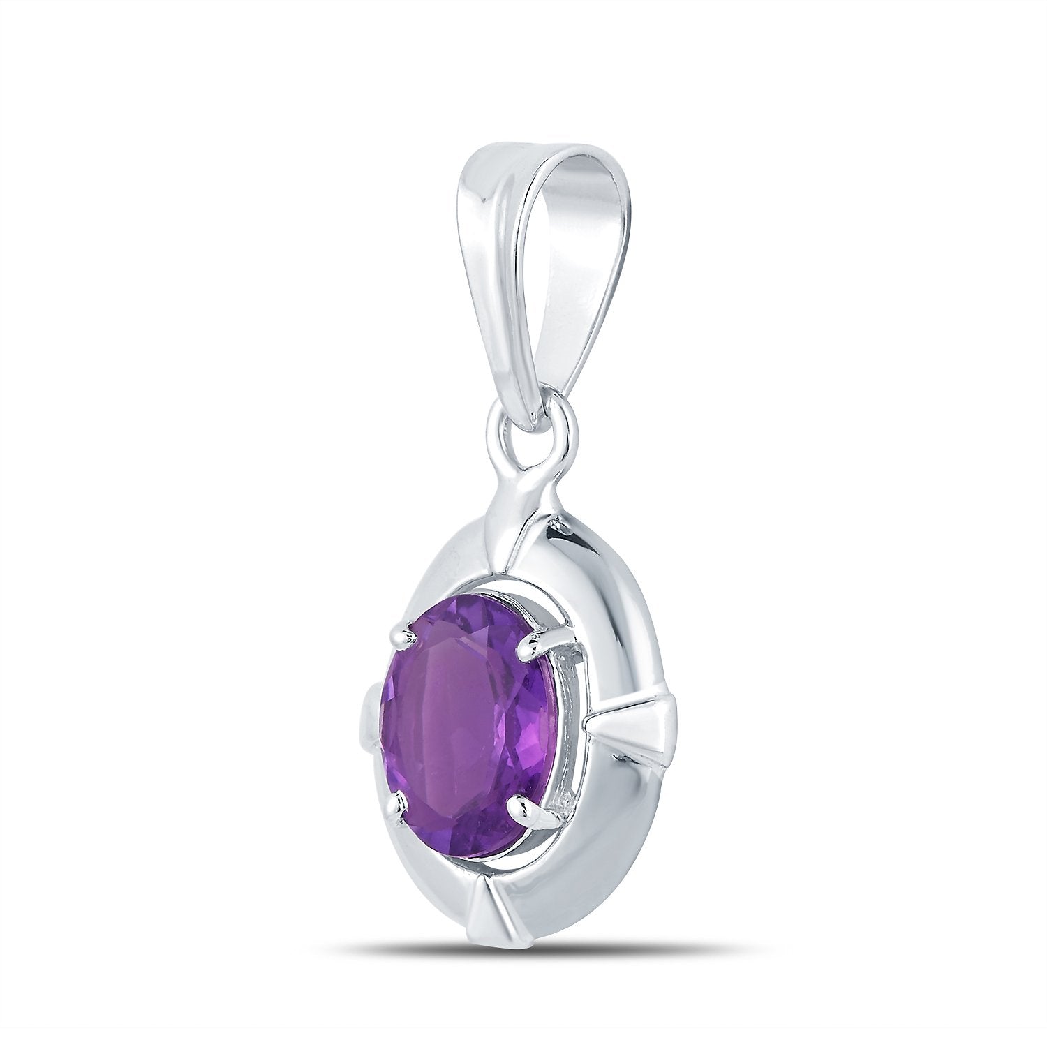 Passion Amethyst (Jamuniya) silver pendant 2
 