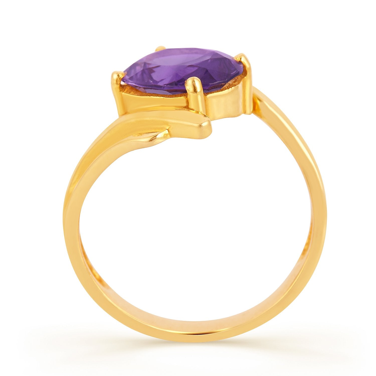 Vibrance Amethyst (Jamuniya) gold ring 3