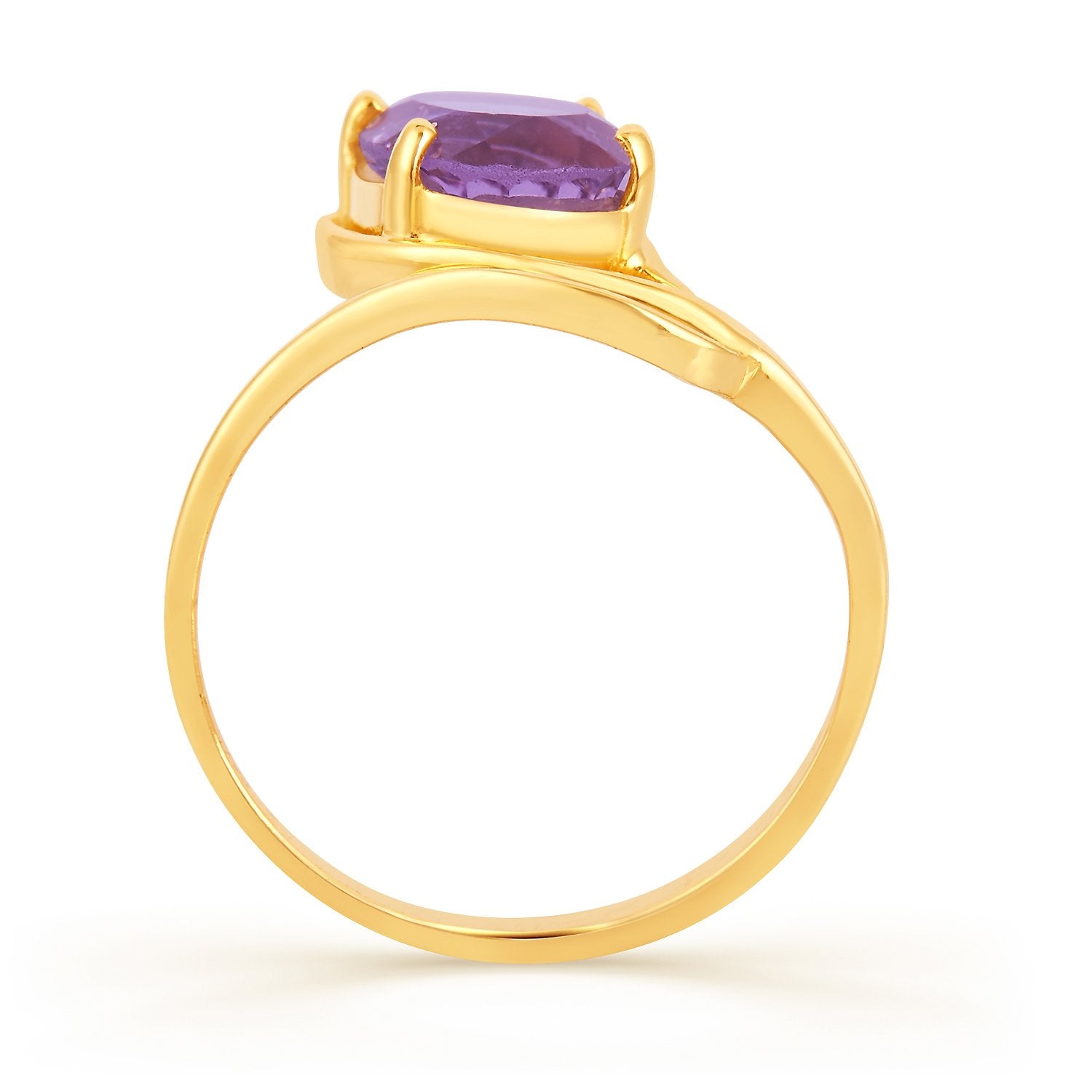 Luna Amethyst (Jamuniya) gold ring 3