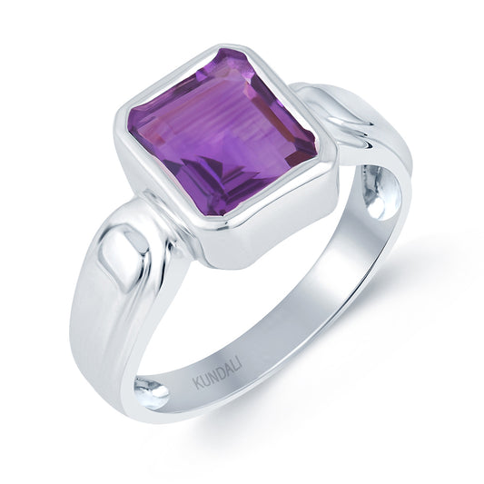 Timeless Amethyst (Jamunia) silver ring 1