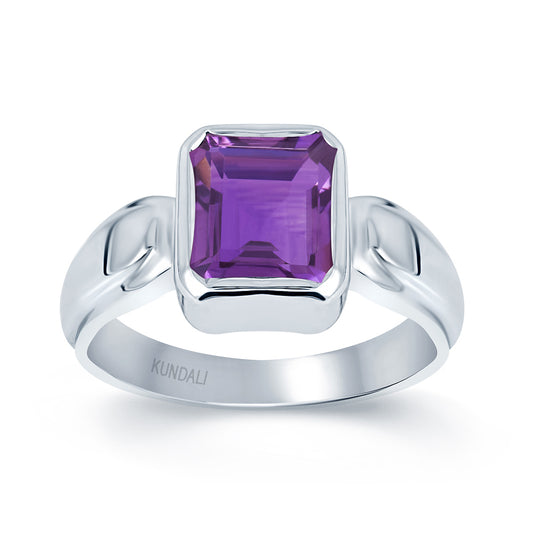 Timeless Amethyst (Jamunia) silver ring 2