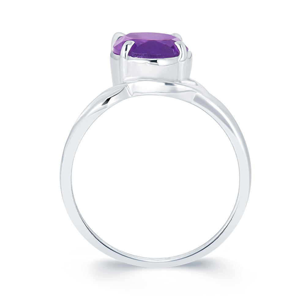 Chic Amethyst (Jamuniya) silver ring 3