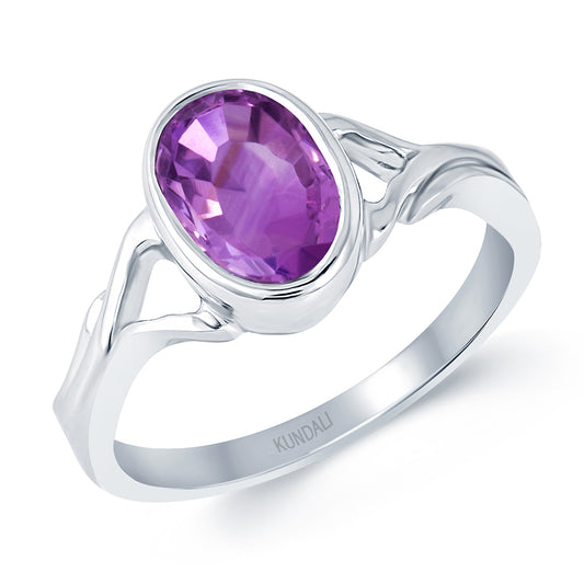 viva Amethyst (Jamuniya) silver ring 1