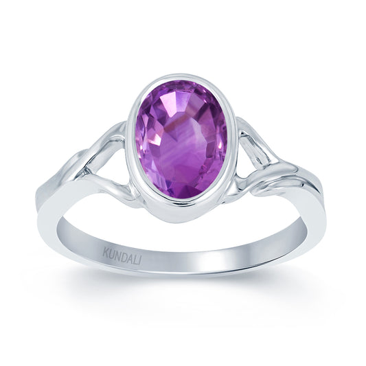 viva Amethyst (Jamuniya) silver ring 2