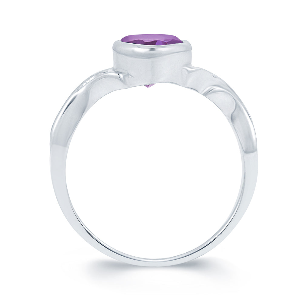 viva Amethyst (Jamuniya) silver ring 3