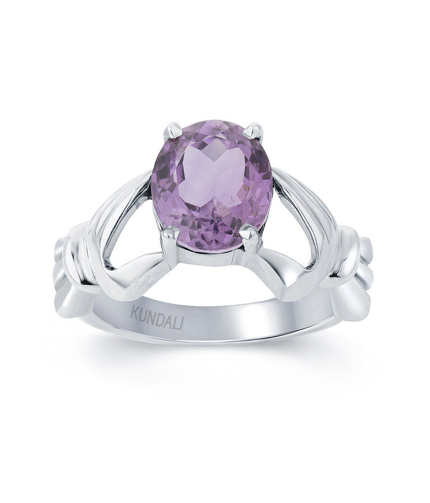 Trust Amethyst (Jamuniya) silver ring 2