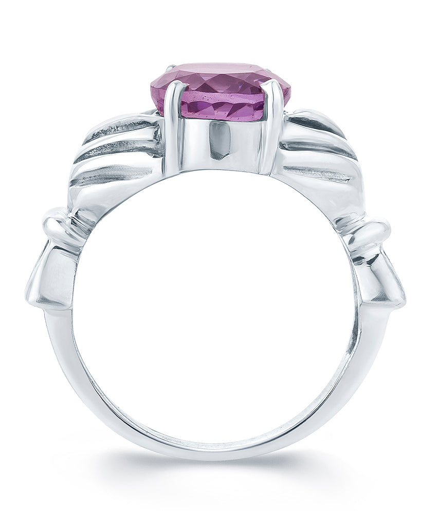 Trust Amethyst (Jamuniya) silver ring 3