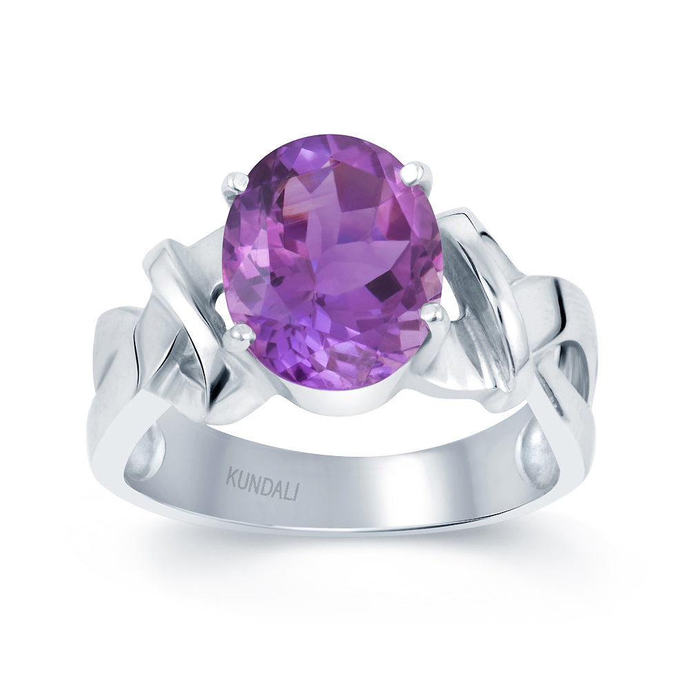 Marvel Amethyst (Jamuniya) silver ring 2