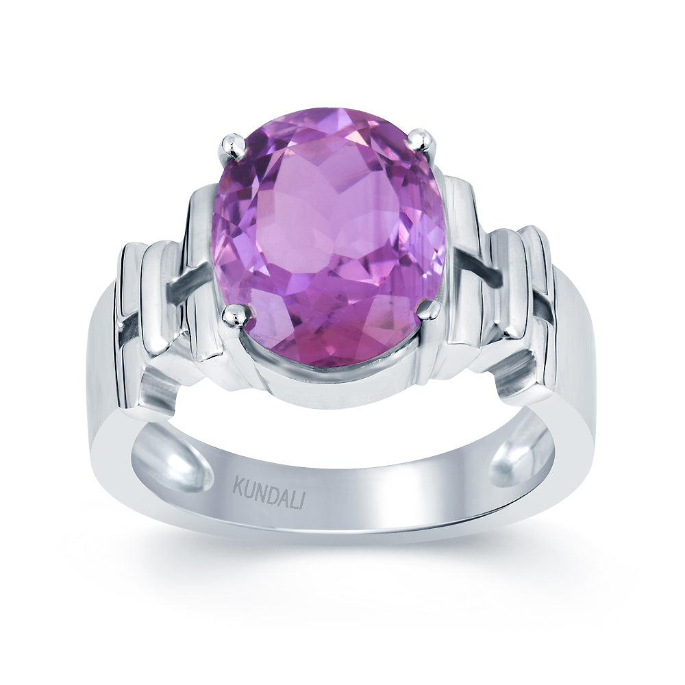 Aztec Amethyst (Jamuniya) silver ring 2