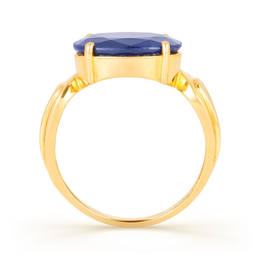 Timeless Blue Sapphire (Neelam) gold ring 3