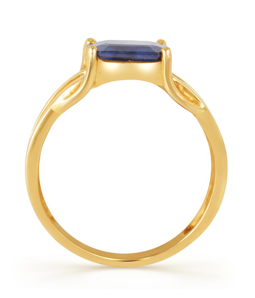 Rooh Blue Sapphire (Neelam) gold ring 3