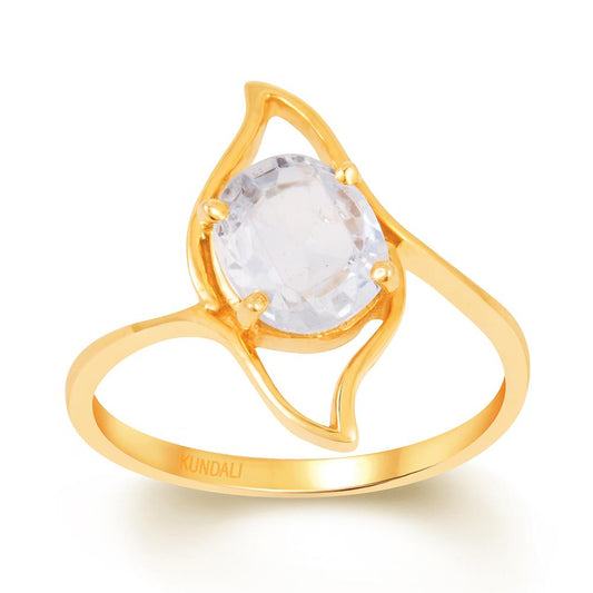 Mia Blue Sapphire (Neelam) gold ring 2