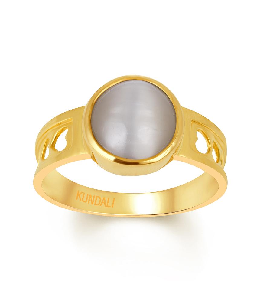 Heartband Cats eye (Lehsuniya) gold ring 2
