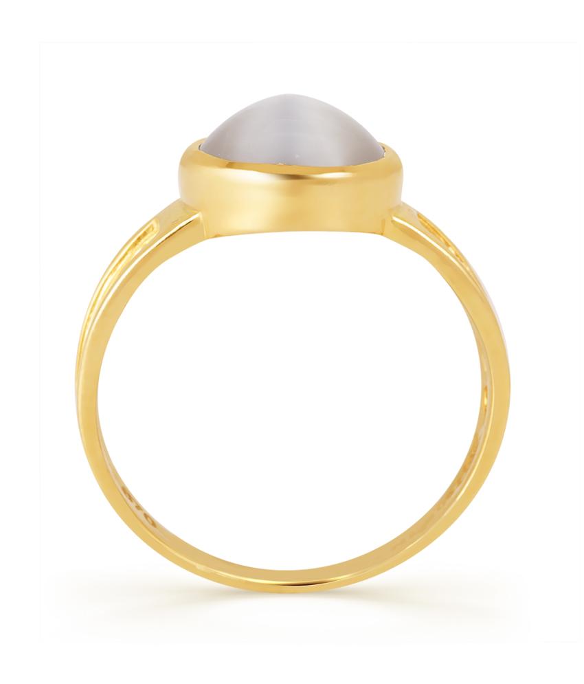 Heartband Cats eye (Lehsuniya) gold ring 3
