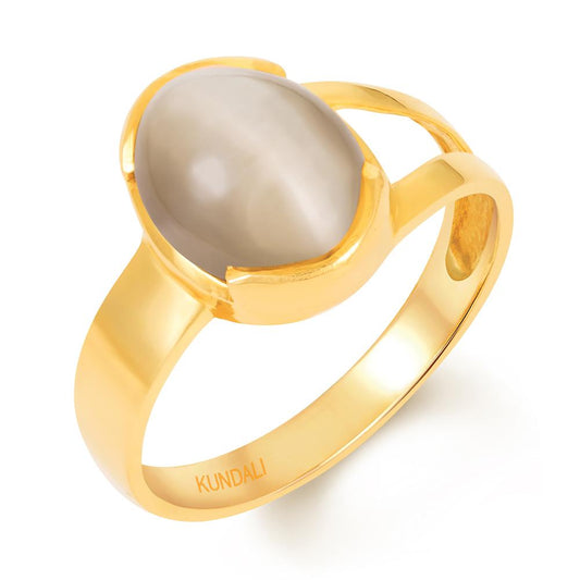 Elan Cats eye (Lehsuniya) gold ring 1
