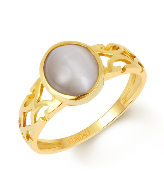 Harmony Cats eye (Lehsuniya) gold ring 1
