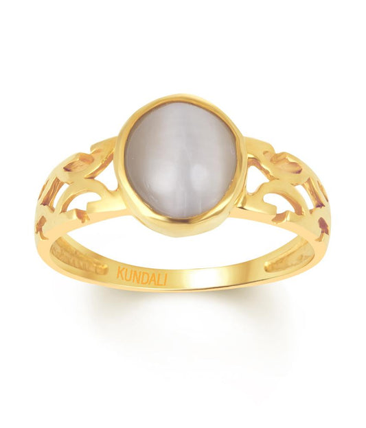 Harmony Cats eye (Lehsuniya) gold ring 2
