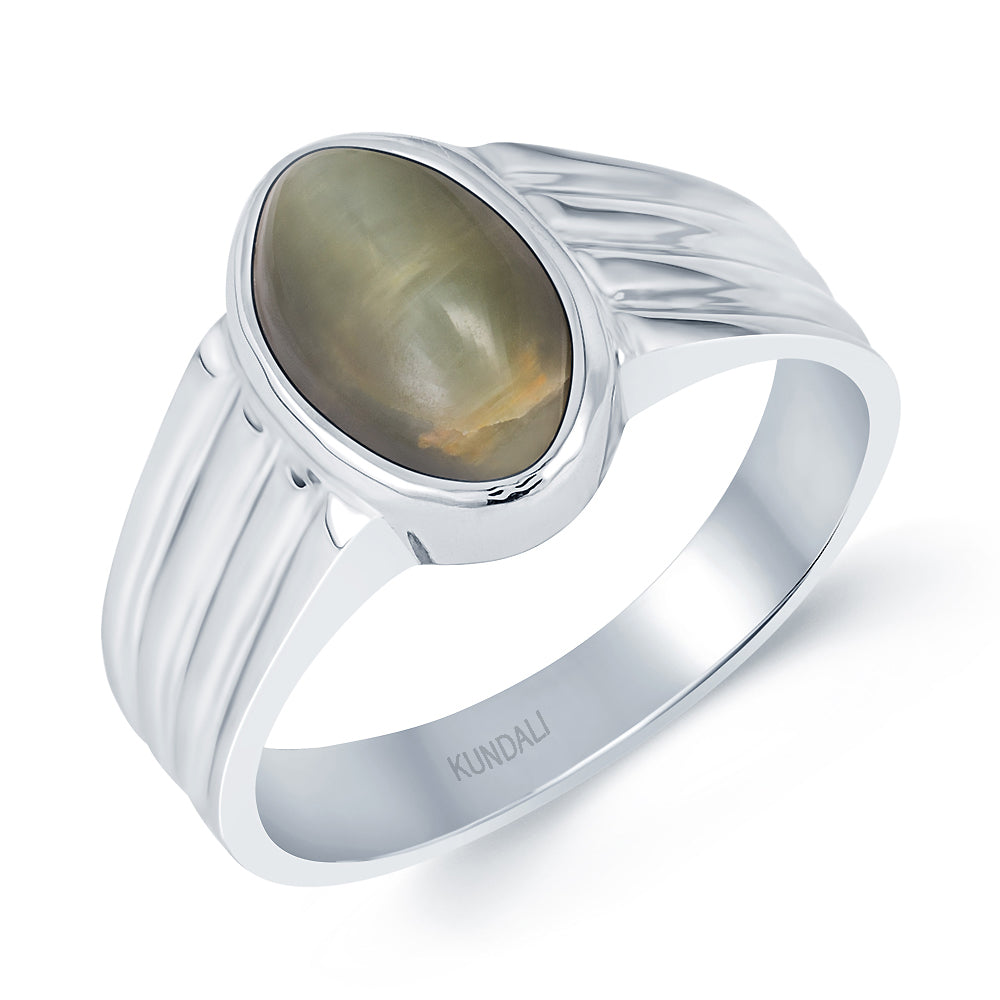 Stellar Cats eye (Lehsuniya) silver ring 1