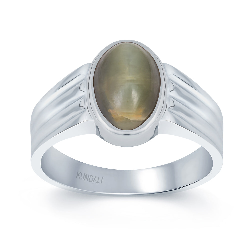 Stellar Cats eye (Lehsuniya) silver ring 2