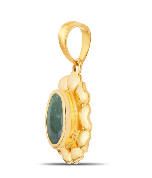 Passion Emerald (Panna) gold pendant 2

