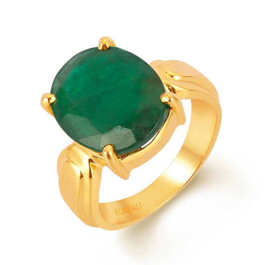 Timeless Emerald (Panna) gold ring 1
