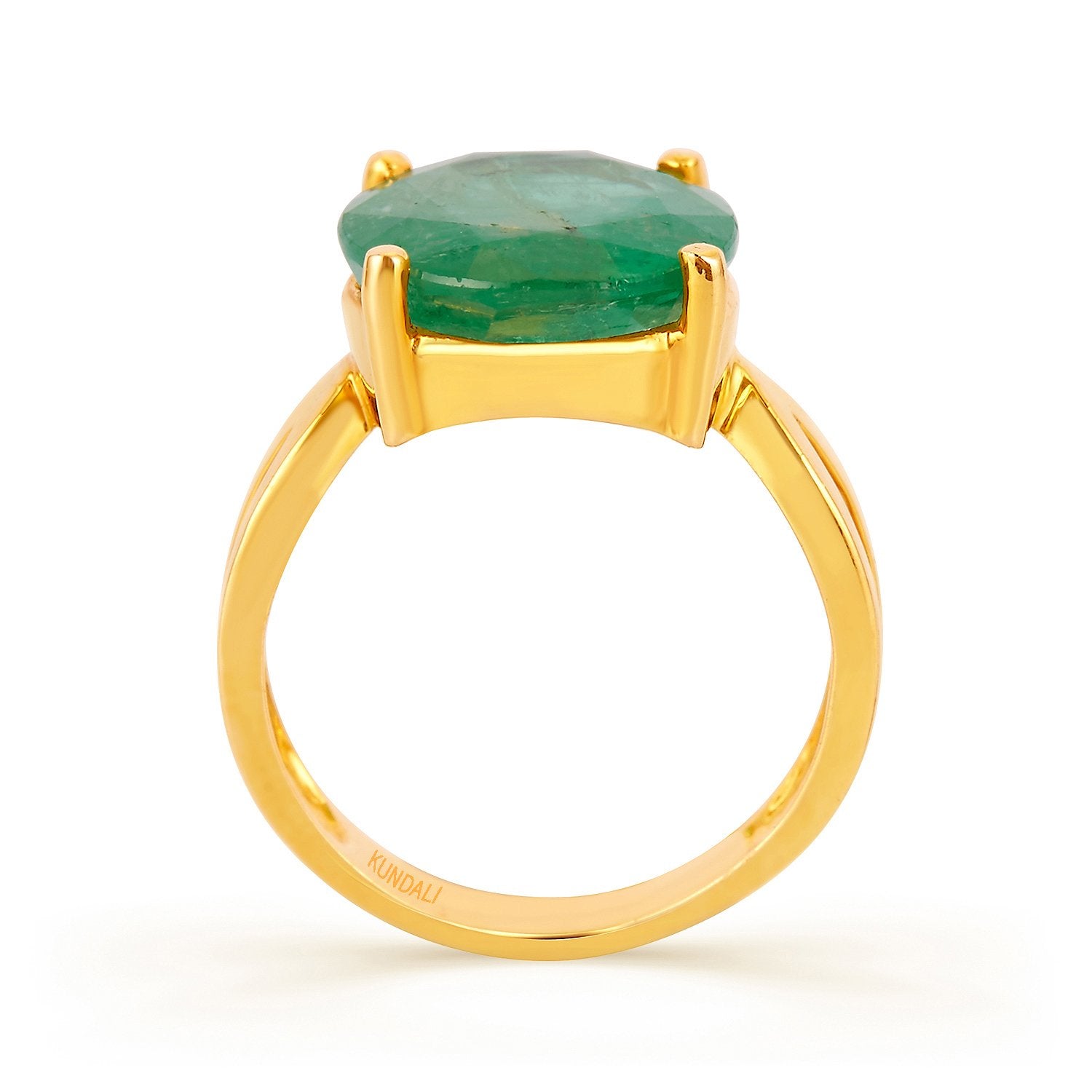 Grace Emerald (Panna) gold ring 3
