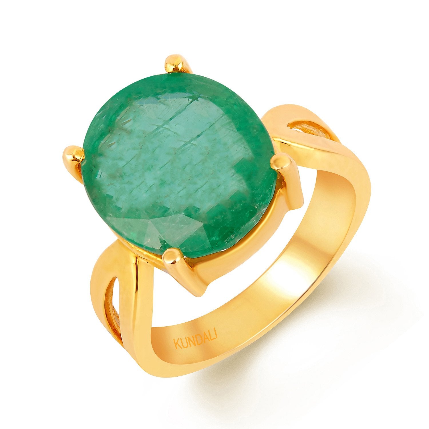 Grace Emerald (Panna) gold ring 4
