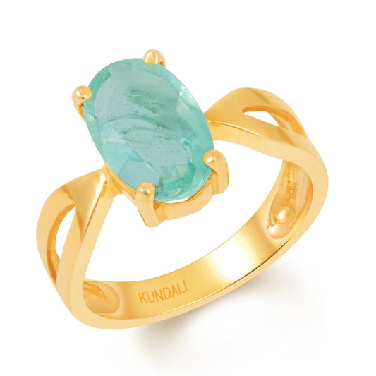 Grace Emerald (Panna) gold ring 1
