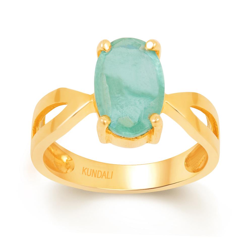 Grace Emerald (Panna) gold ring 2
