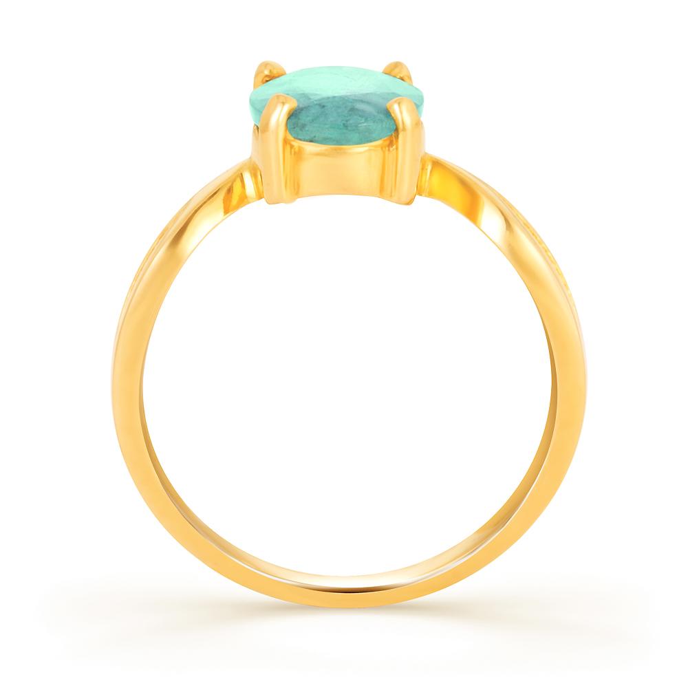 Grace Emerald (Panna) gold ring 3
