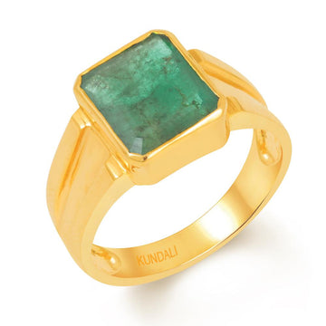 Roman Emerald (Panna) gold ring 1
