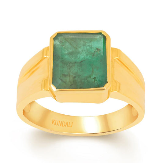 Roman Emerald (Panna) gold ring 2
