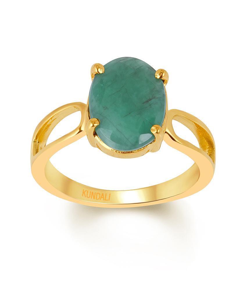 Diana Emerald (Panna) gold ring 2
