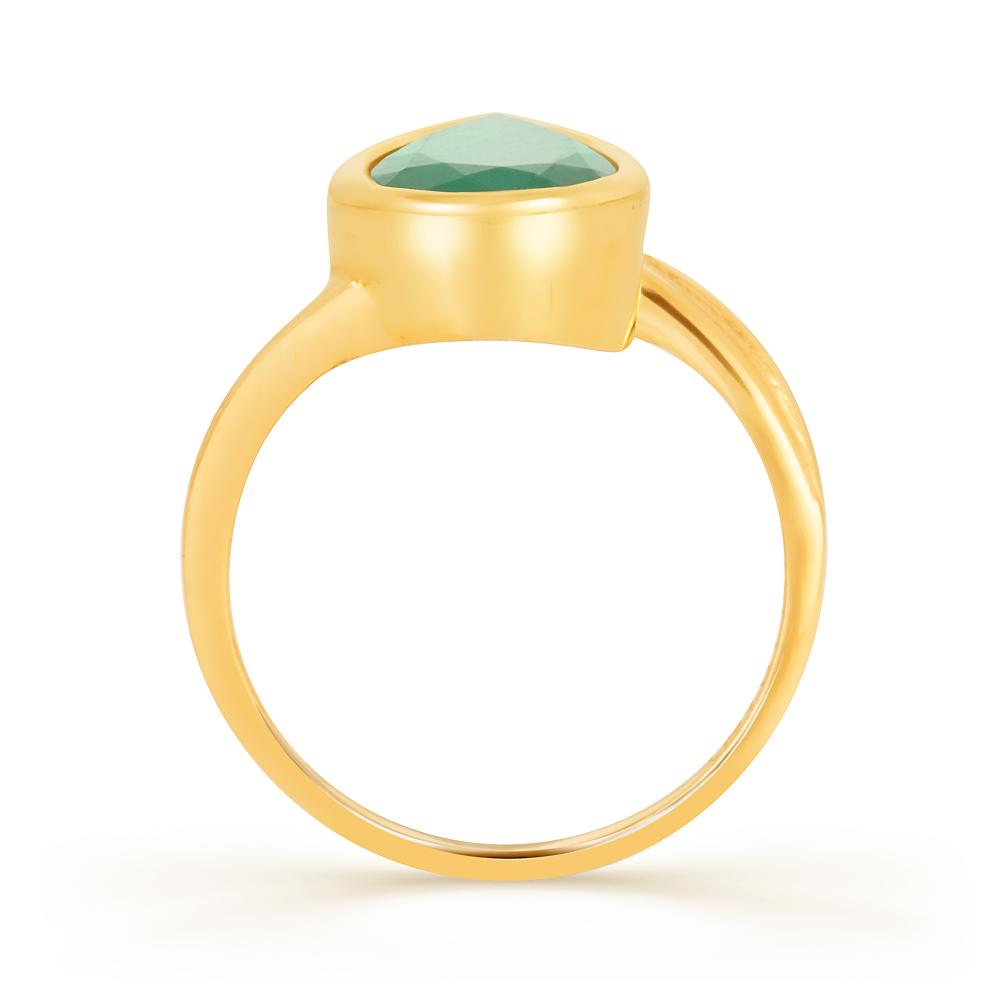 Ehsaas Emerald (Panna) gold ring
