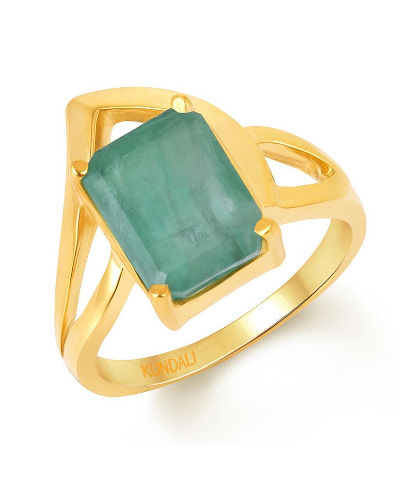 Inara Emerald (Panna) gold ring 1
