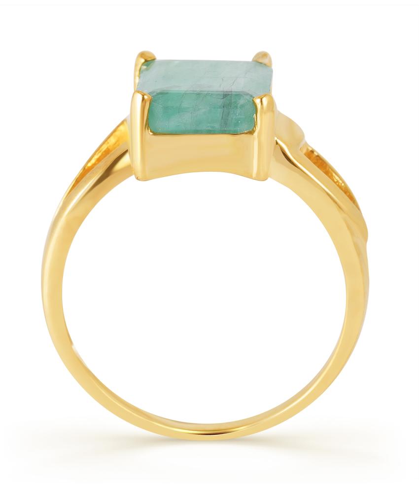 Inara Emerald (Panna) gold ring 3
