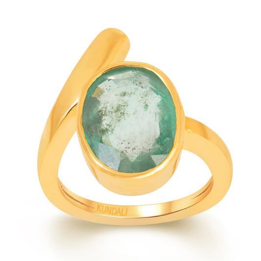 Soul Emerald (Panna) gold ring 2
 