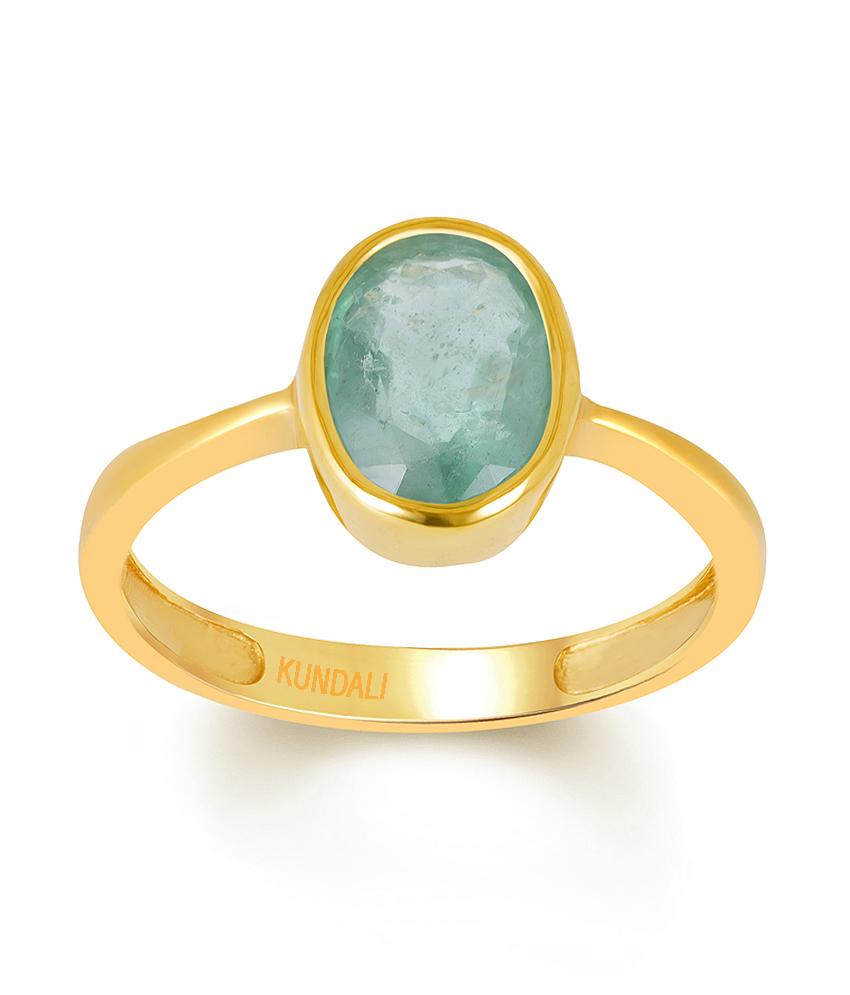 Elysa Emerald (Panna) gold ring 2
