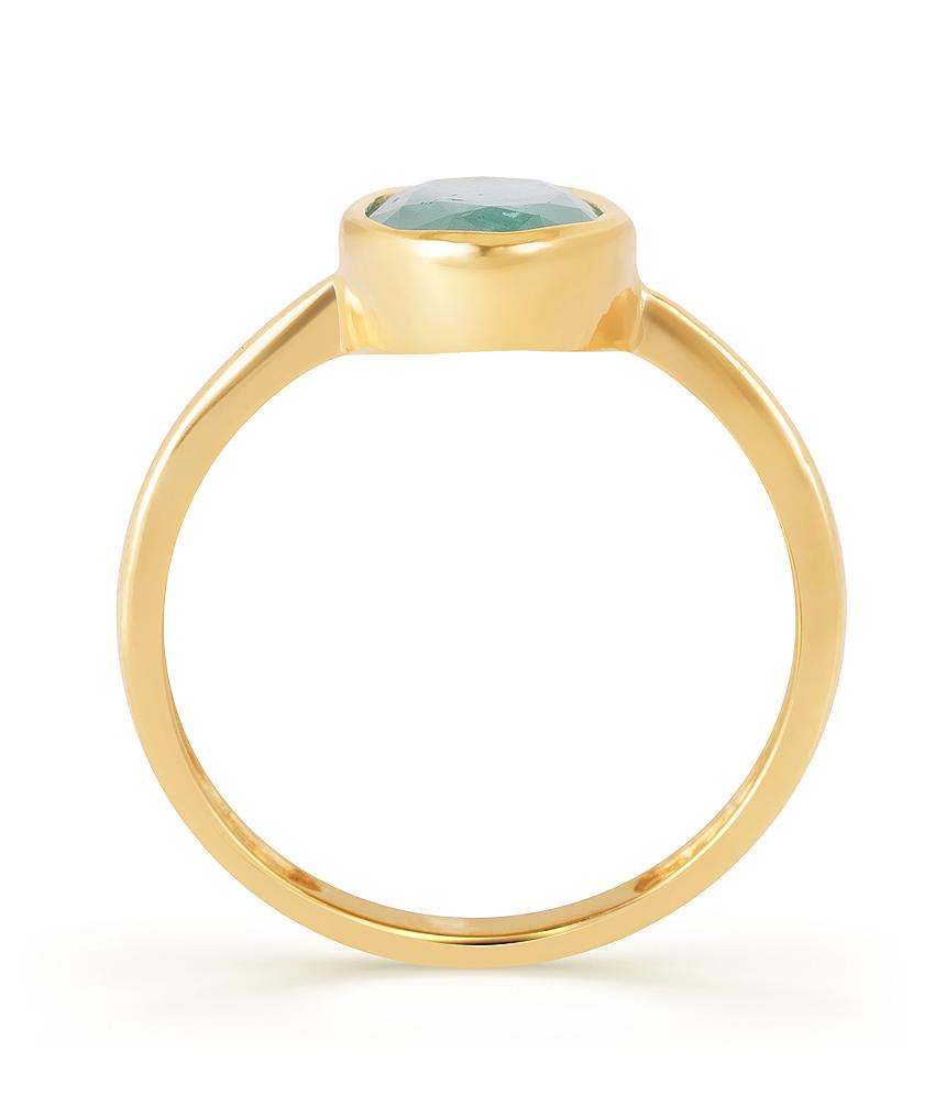 Elysa Emerald (Panna) gold ring 3
