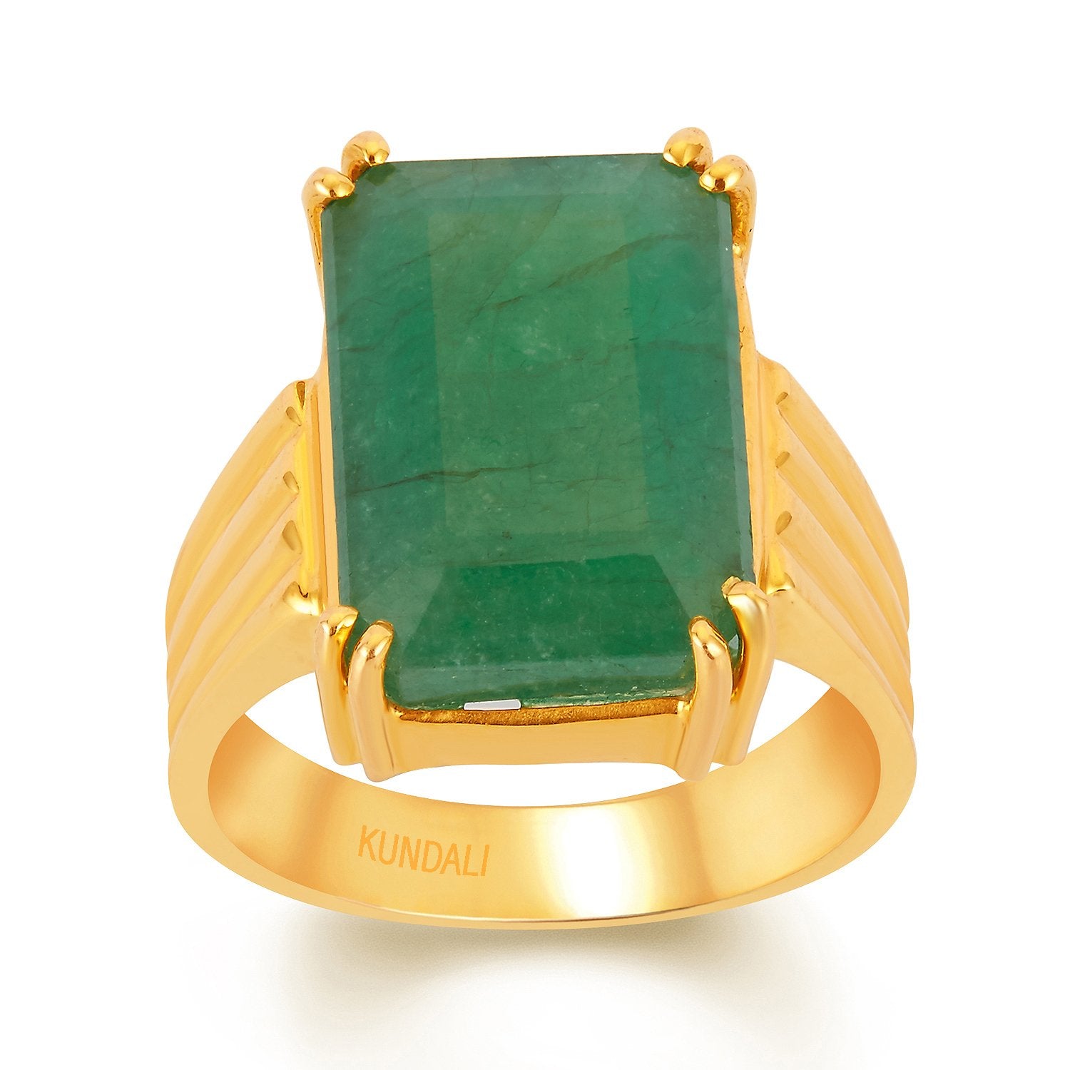 Stellar Emerald (Panna) gold ring 2
