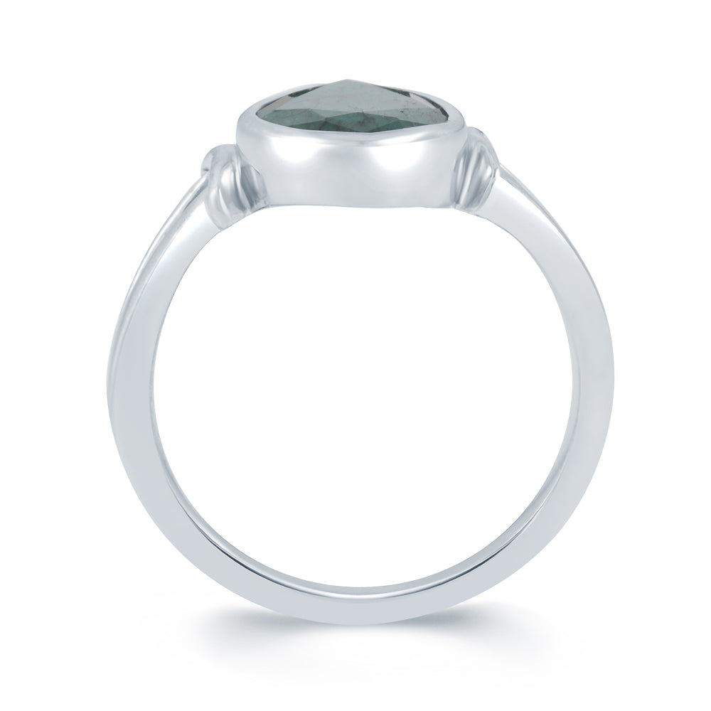 Affinity Emerald (Panna) silver ring 3