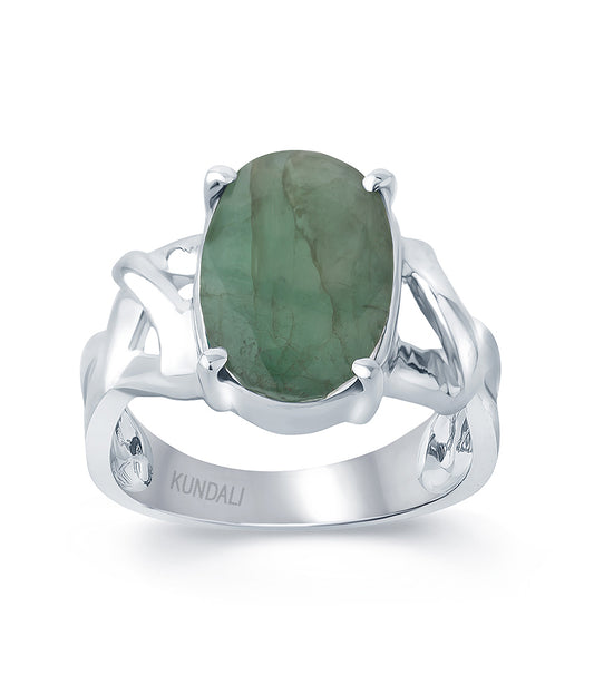 Marvel Emerald (Panna) silver ring 1