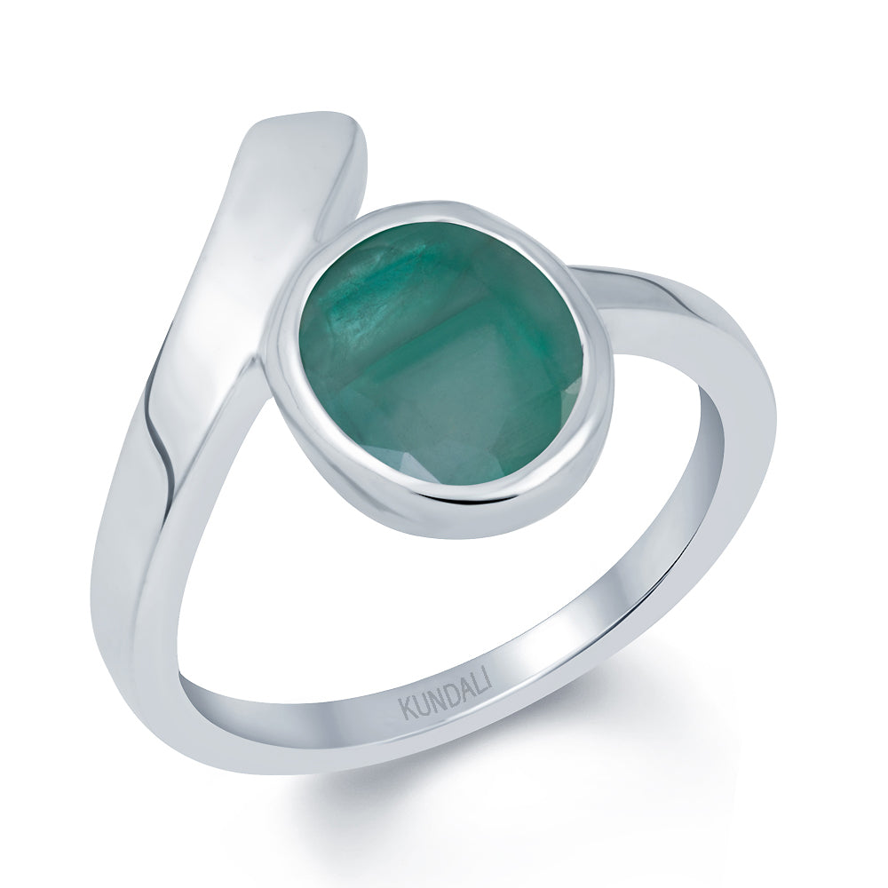 Soul Emerald (Panna) silver ring 1