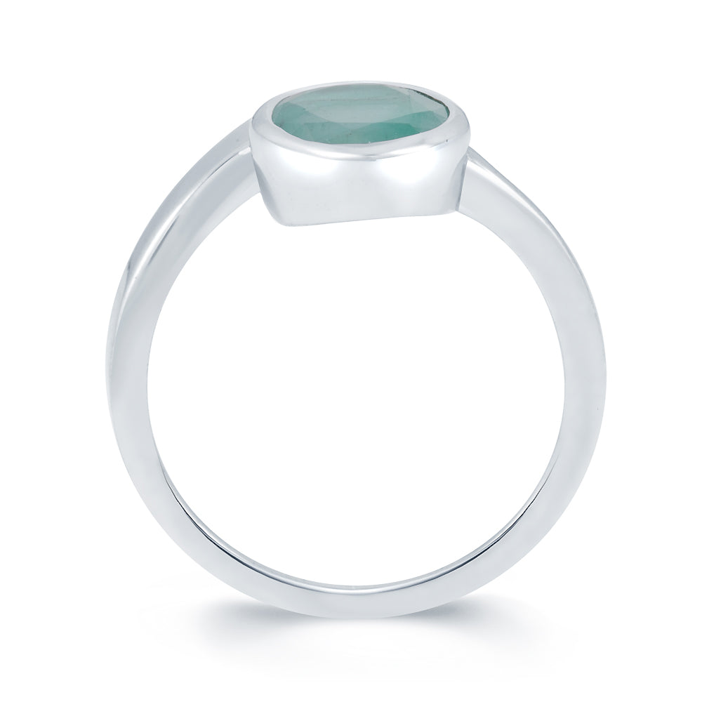 Soul Emerald (Panna) silver ring 3