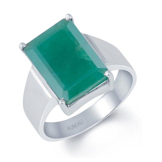 Czar Emerald (Panna) silver ring 1