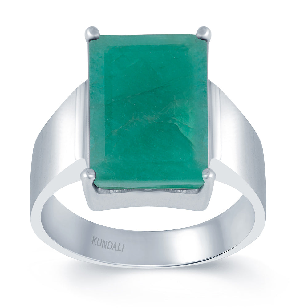 Czar Emerald (Panna) silver ring 2