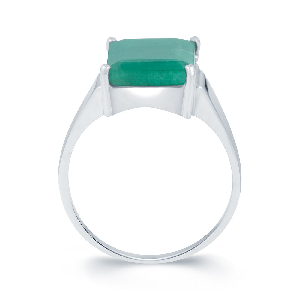 Czar Emerald (Panna) silver ring 3