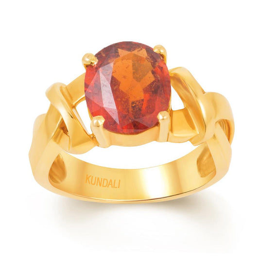 Marvel Garnet (Gomed) gold ring 2
